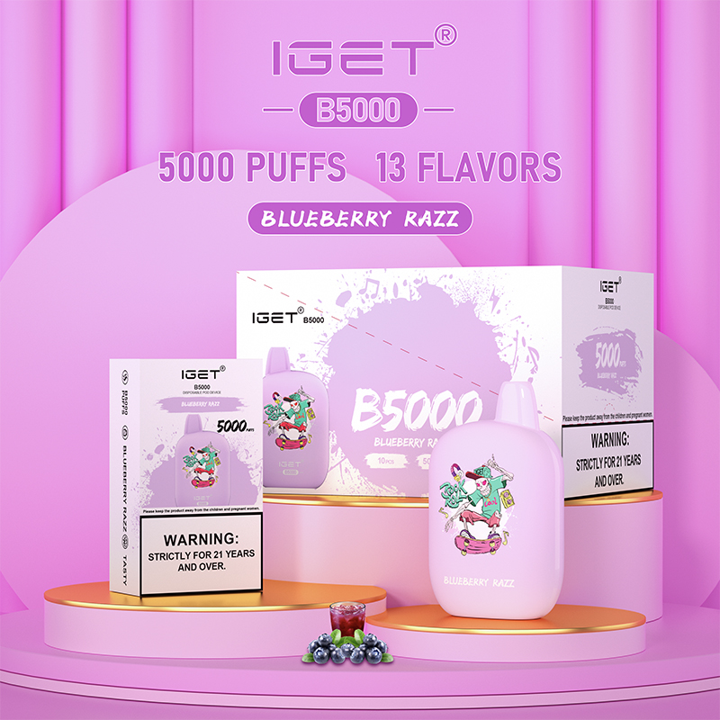 IGET B5000 - Blueberry Razz | IGET Bar Australia