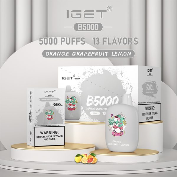 IGET B5000 - Orange Grape Fruit Lemon | IGET Bar Australia